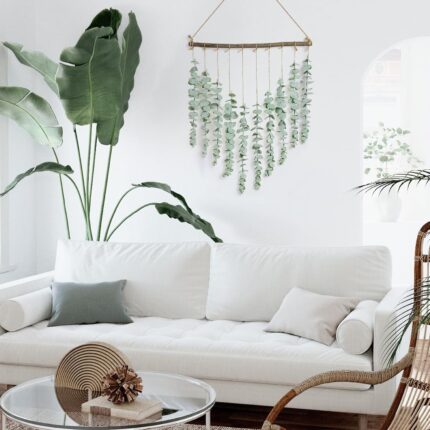 Bestjing Artificial Eucalyptus Wall Hanging Plants